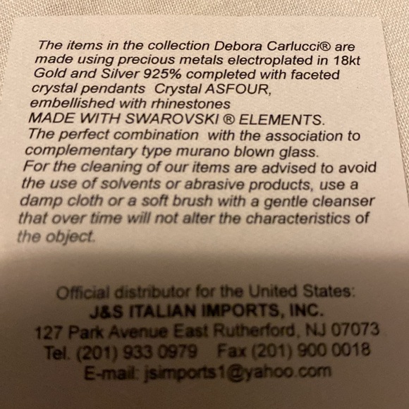 J&S Debora Carlucci Square Candy Dish W/Swarovski Crystal Elements Made in Italy - Picture 7 of 9